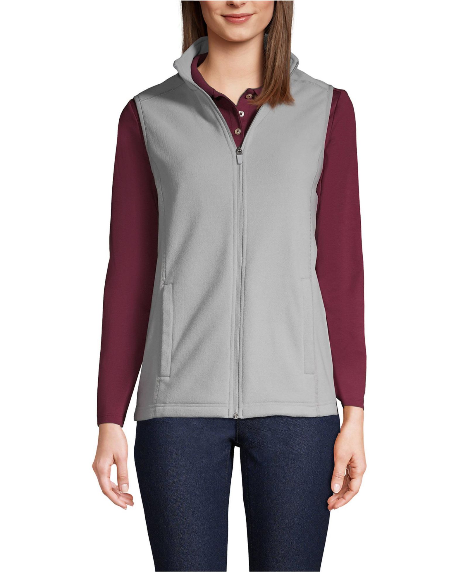 Женский флисовый жилет Lands' End Thermacheck 100