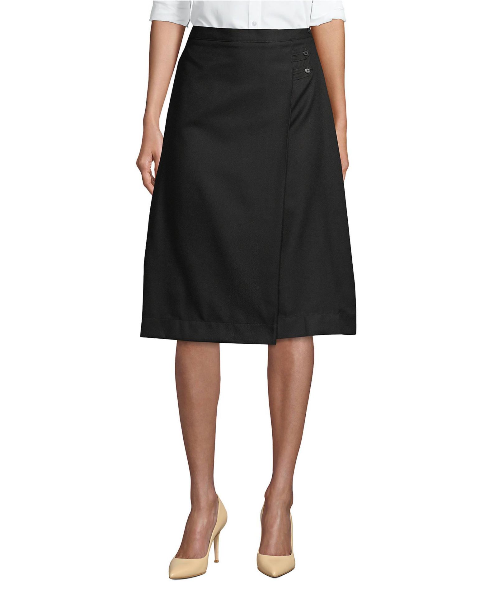 Женская юбка Lands' End School Uniform Solid A-line Below the Knee