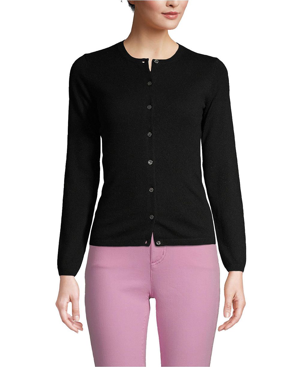 Lands' End женский классический кашемировый кардиган для высоких