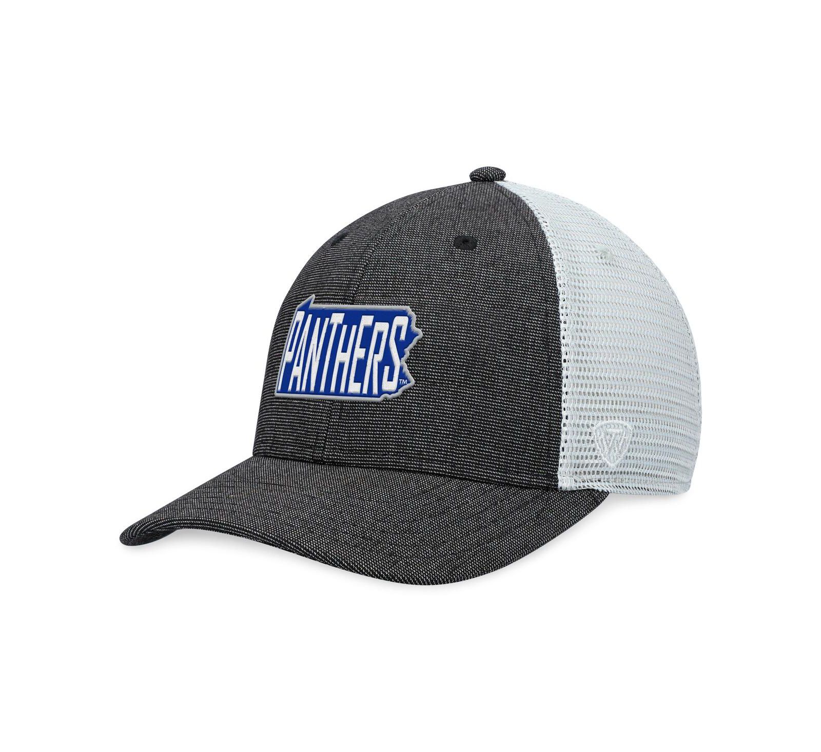 Мужская кепка Top of the World Charcoal White Pitt Panthers Townhall Trucker Snapback