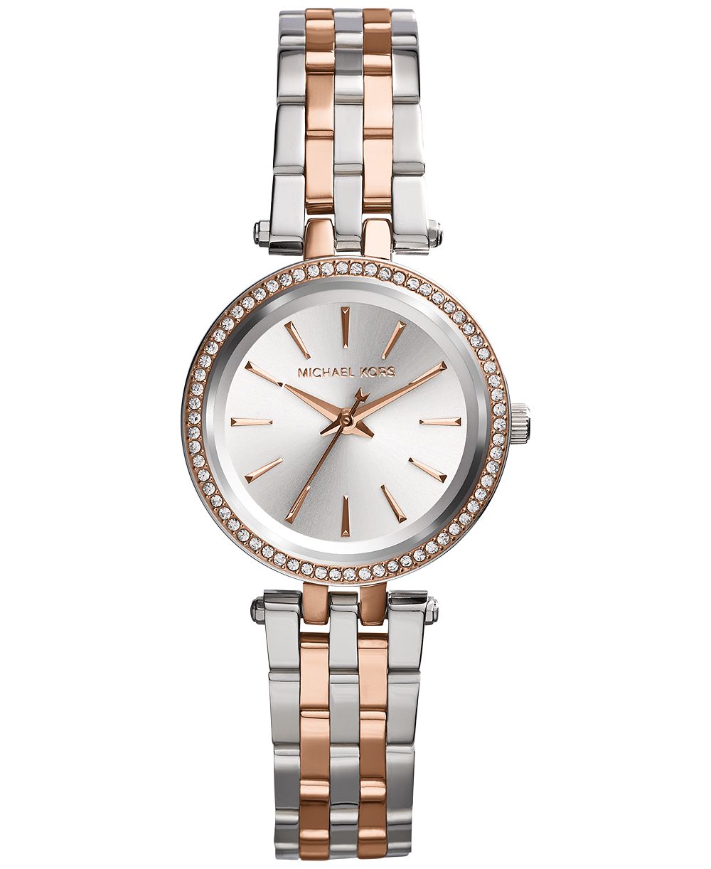 Женские часы Michael Kors Darci Two-Tone Stainless Steel Bracelet, 26mm