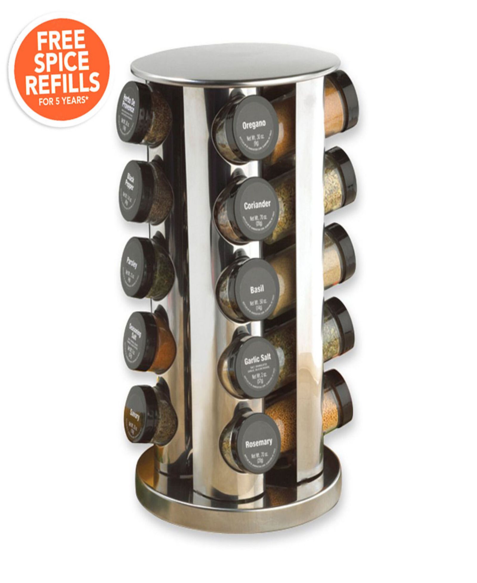 Kamenstein 20 Jar Revolving Spice Rack