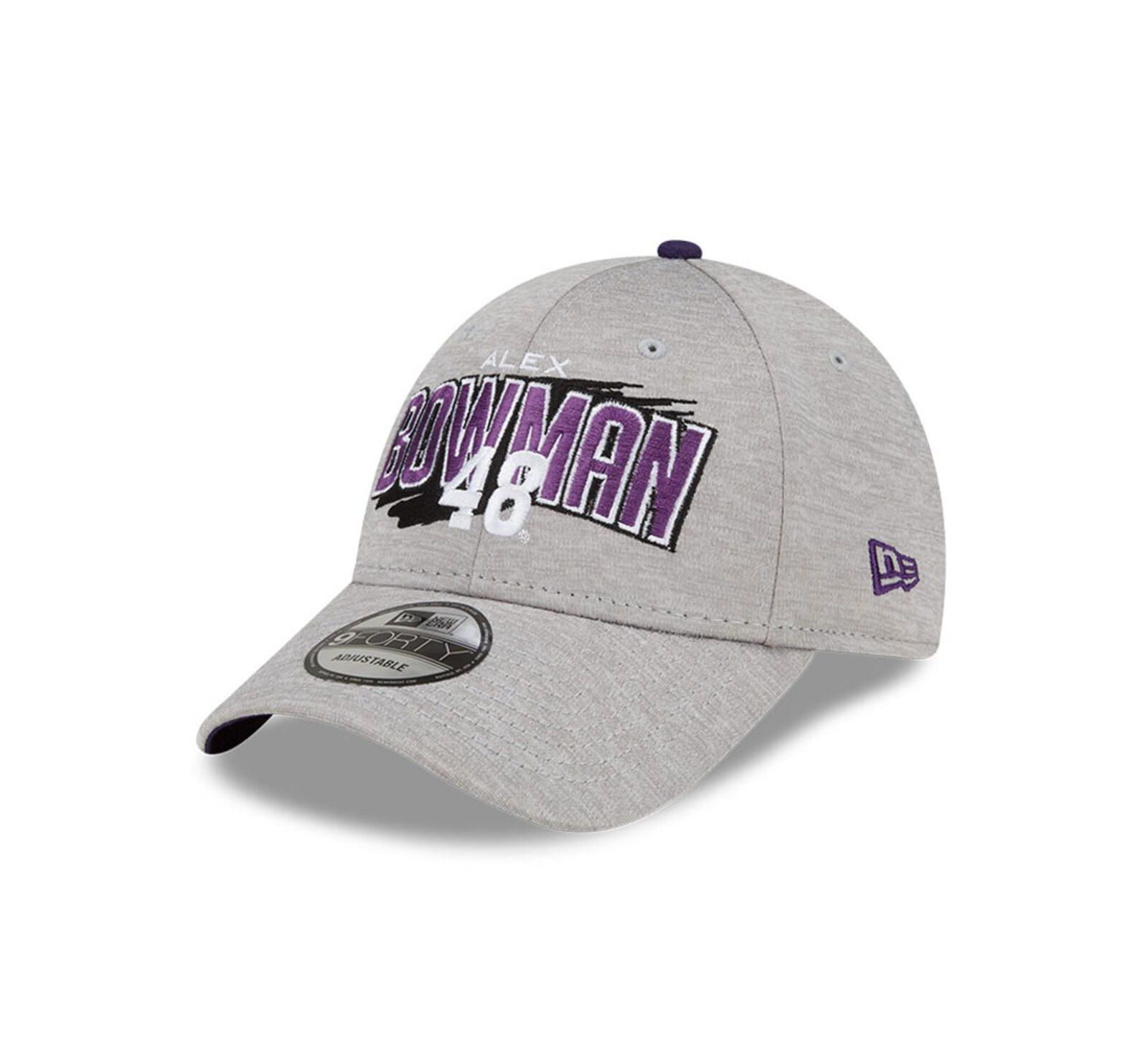 New Era Мужская серая кепка snapback 9FORTY Alex Bowman Name Splash