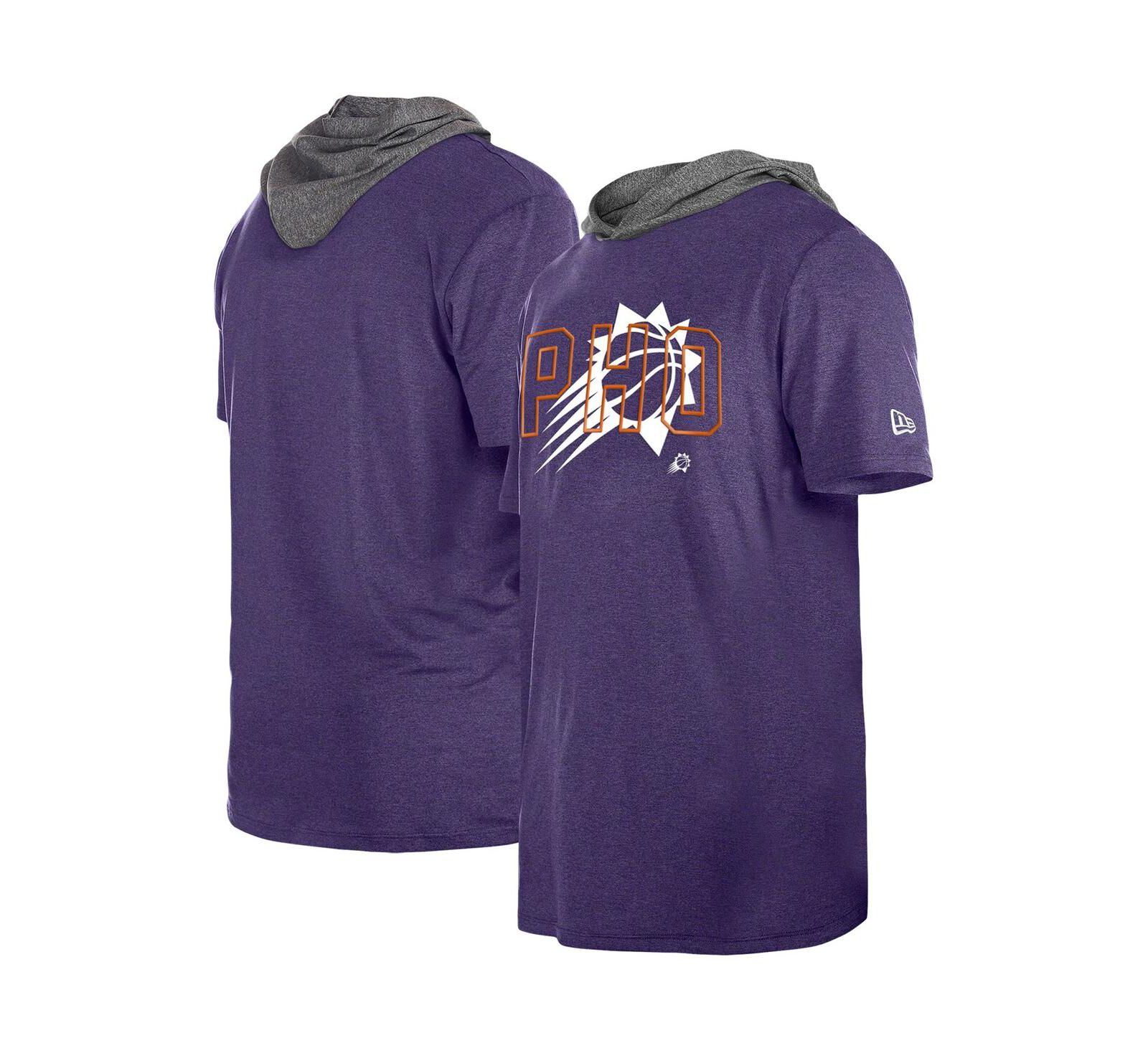 New Era Мужское худи-футболка Phoenix Suns Active, фиолетовое