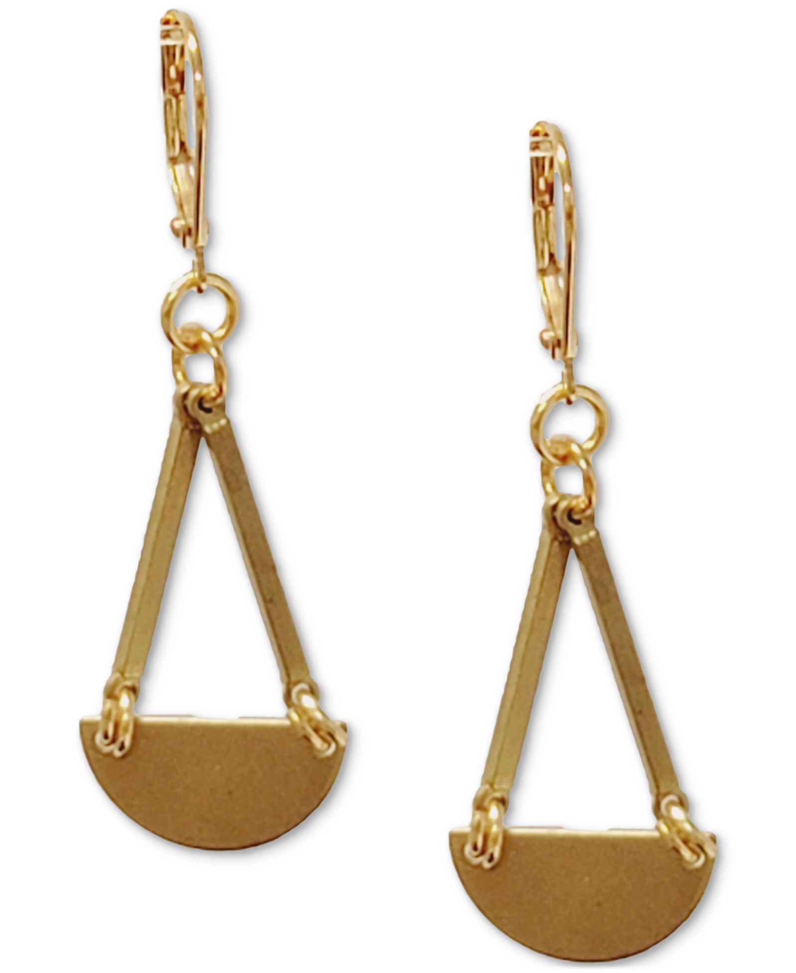 MINU Jewels Gold-Tone Geometric Chandelier Earrings