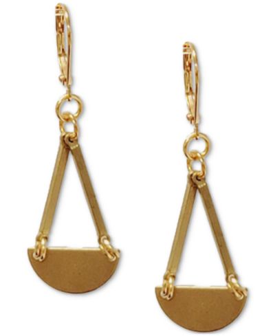 MINU Jewels Gold-Tone Geometric Chandelier Earrings