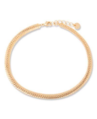 brook & york Браслет на щиколотку Wells Chain 14K Gold-Plated