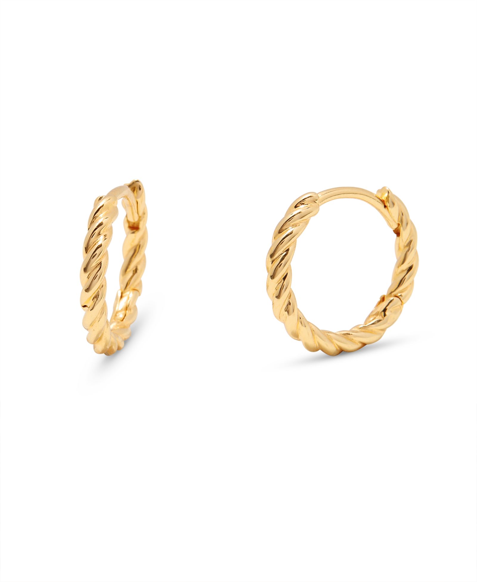 Серьги-кольца brook & york Lottie с позолотой 14K