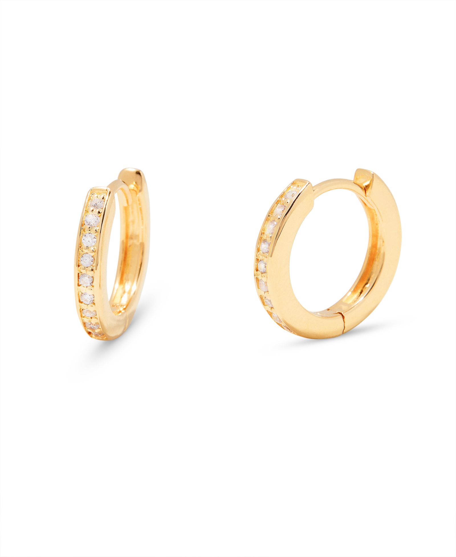 Серьги-кольца brook & york Annabel, 14K Gold-Plated Vermeil