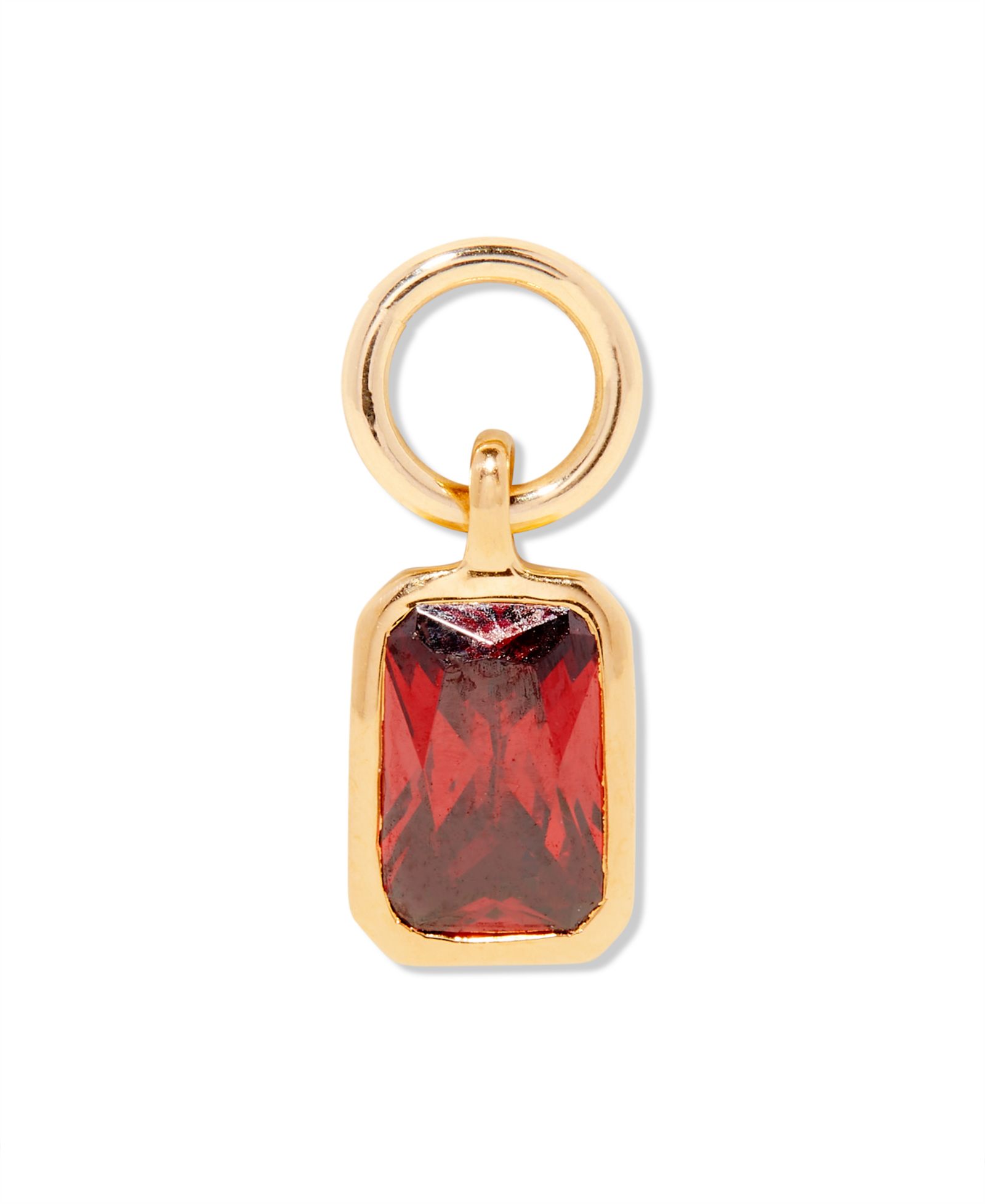 brook & york Cubic Zirconia 14K Gold-Plated Mackenzie Birthstone Charm