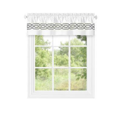 Kate Aurora Pacifico Rod Pocket Embroidered Window Valance
