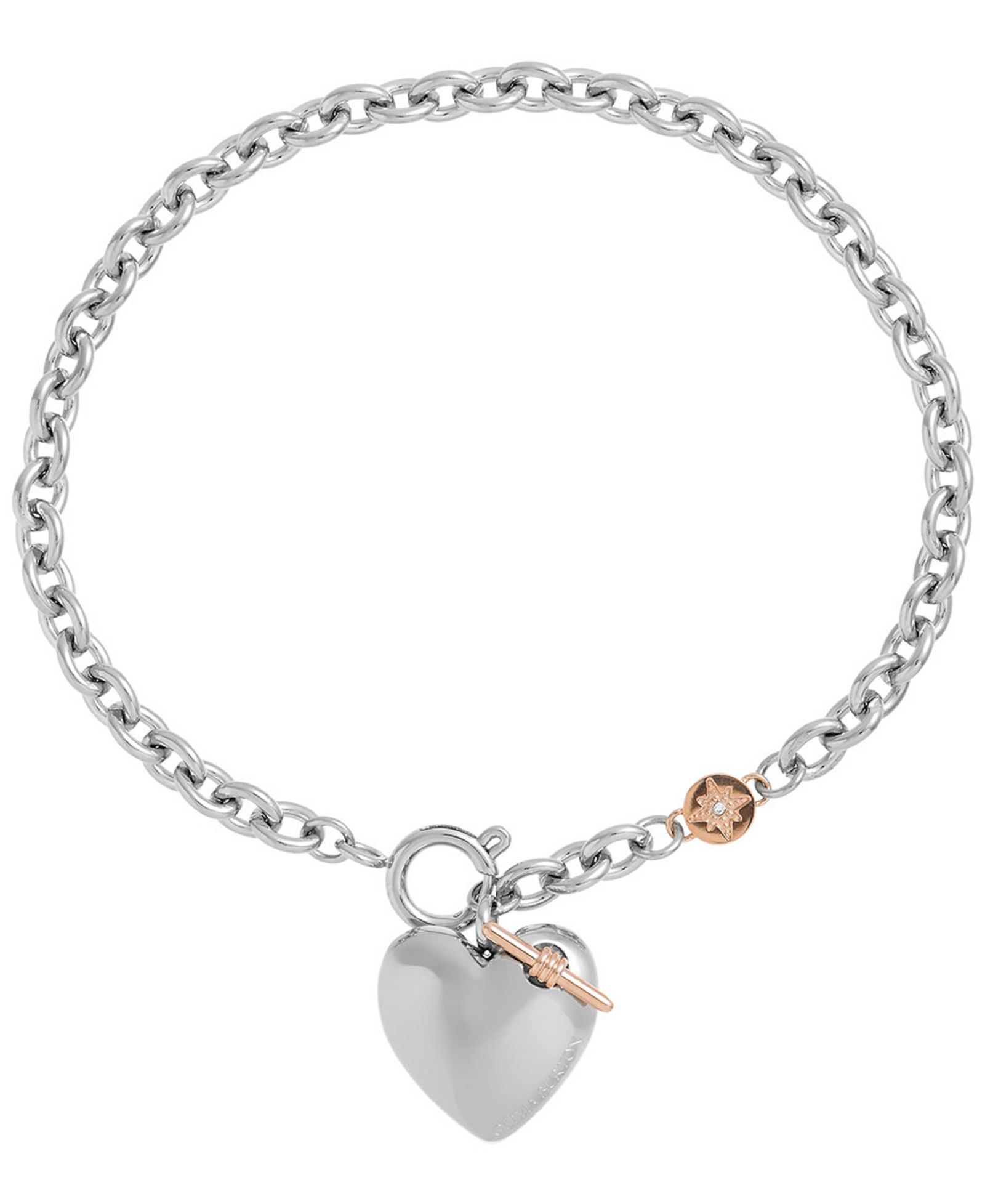Серебряный браслет Olivia Burton Knot Heart