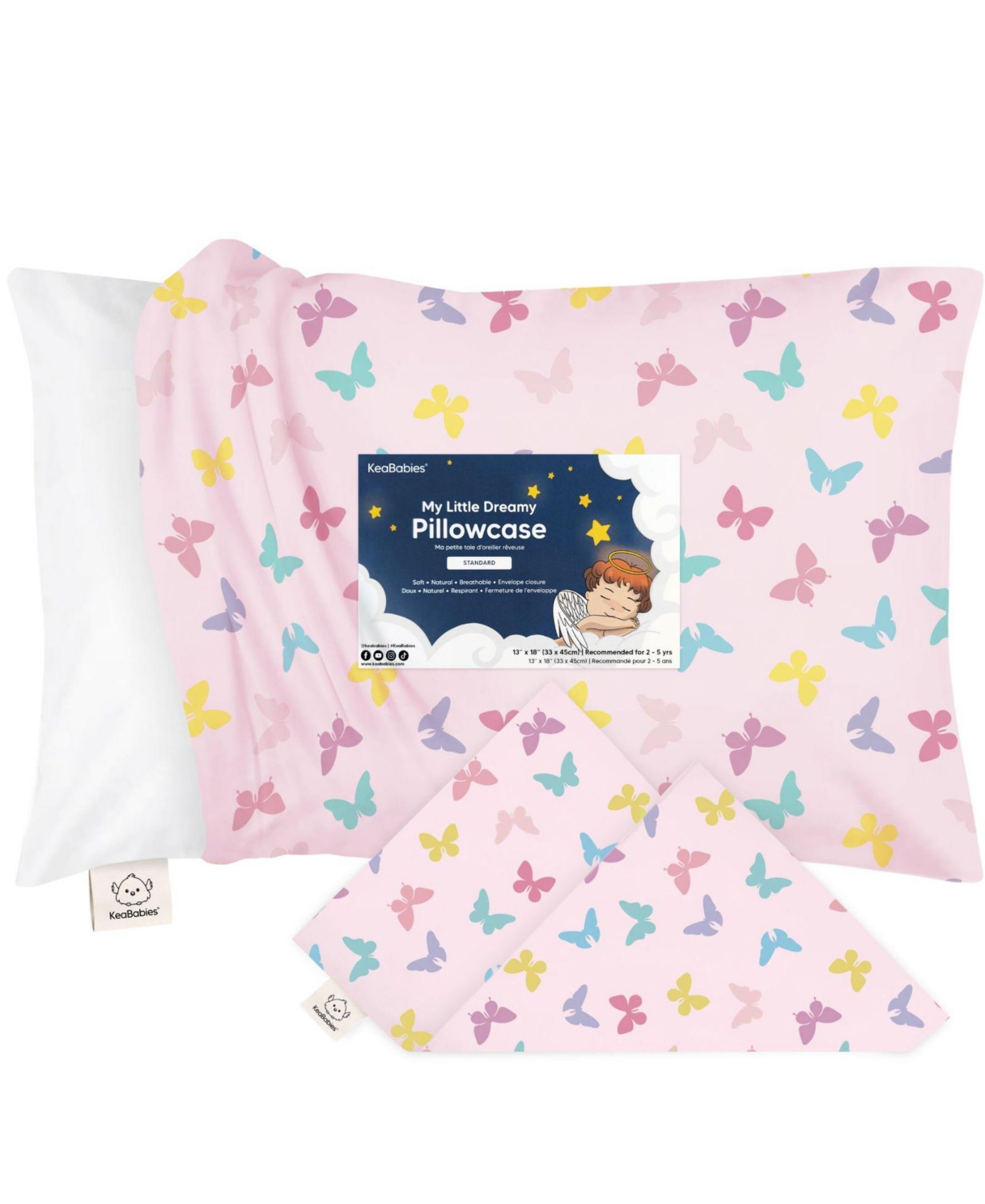 KeaBabies Toddler Pillowcase for 13X18 Pillow, Toddler Pillow Case, Travel Pillow Case Cover
