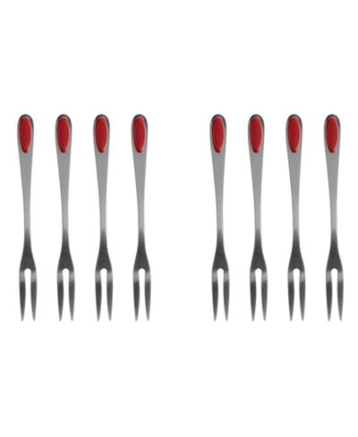 Maine Man Seafood Set of 8 Stainless Steel and Silicone Forks
