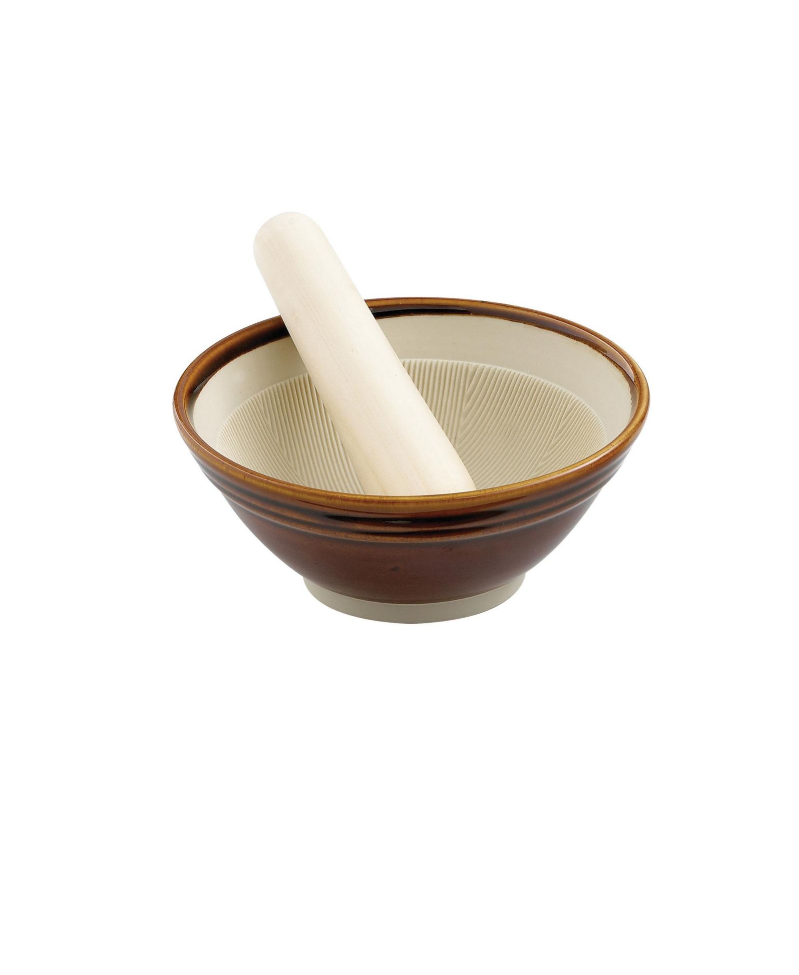 Набор Suribachi от Helen's Asian Kitchen: керамическая ступка с пестиком из клена