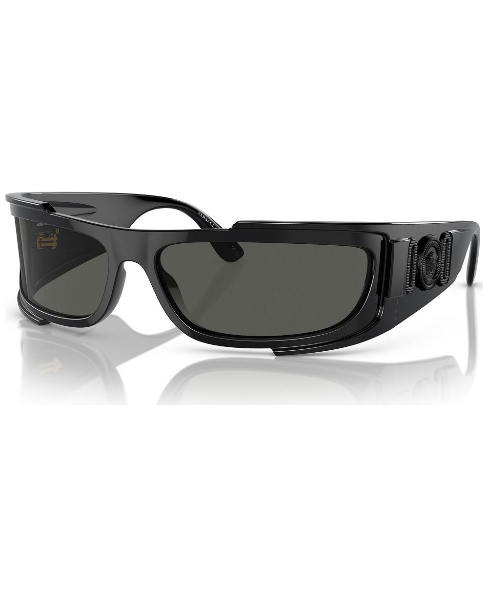 Versace Men's Rectangle Wrap Sunglasses, VE4446