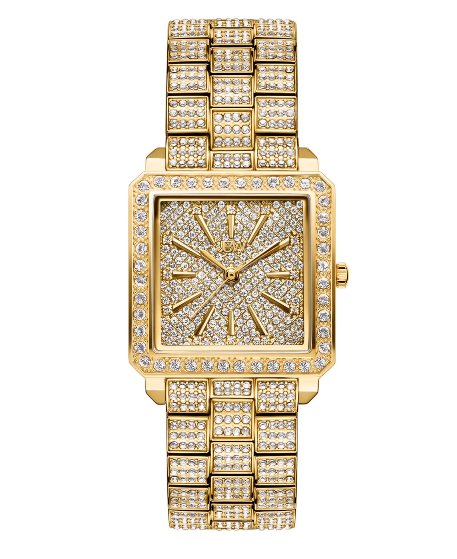 Jbw Женские часы Cristal 18k Gold-plated Stainless Steel 28mm