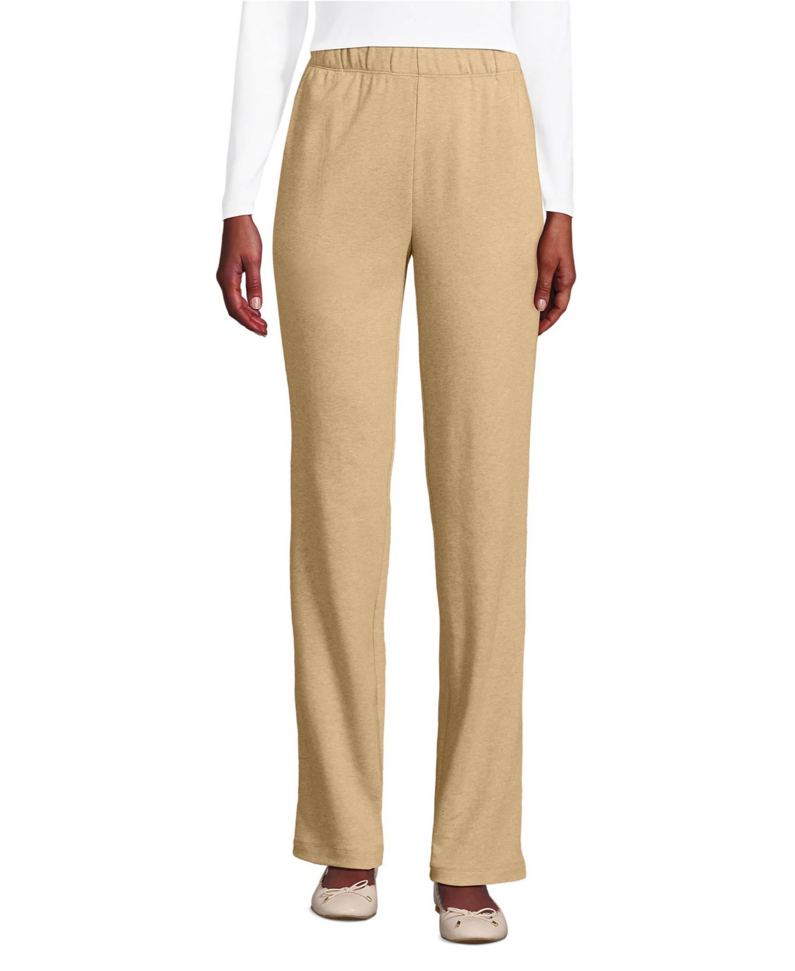 Lands' End Women's Tall Sport Knit High Rise Pants