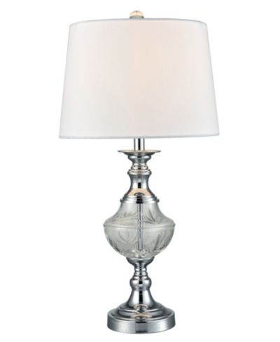 Dale Tiffany Frosted Murray Lead Crystal Table Lamp
