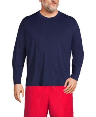 Lands' End Мужской плавательный лонгслив SunShade UPF 50 Big & Tall