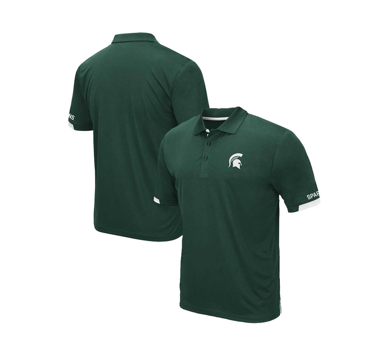 Мужская рубашка-поло Colosseum Green Michigan State Spartans Big and Tall