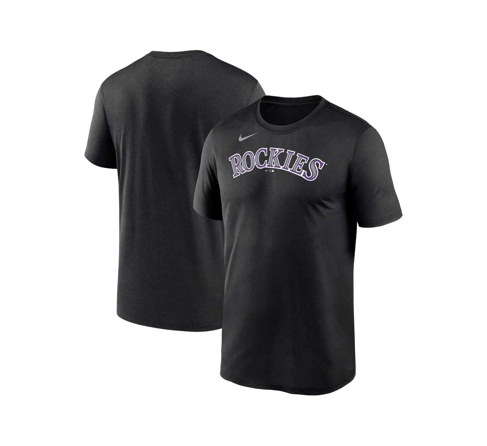 Men's Nike Black Colorado Rockies New Legend Wordmark T-shirt