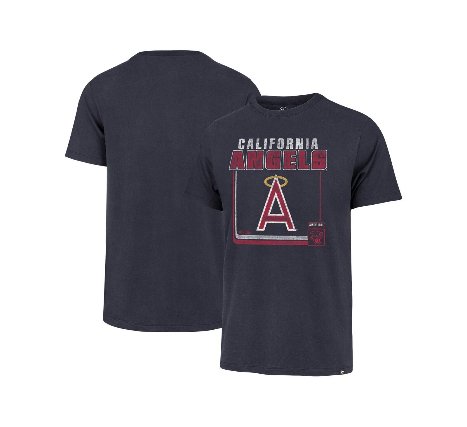 Мужская футболка '47 Brand Navy Los Angeles Angels Borderline Franklin