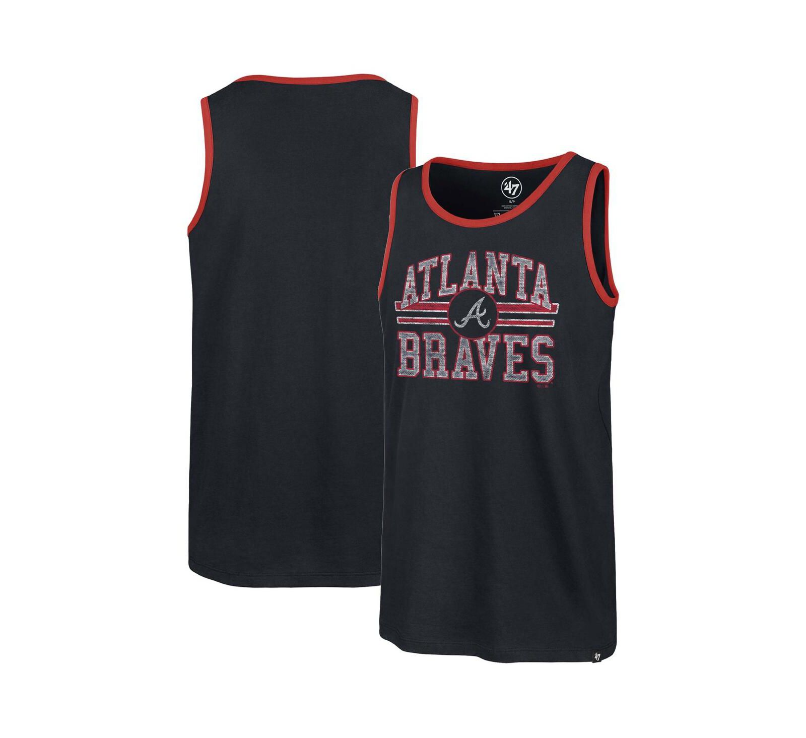Мужской майка-борцовка '47 Brand Navy Atlanta Braves Winger Franklin