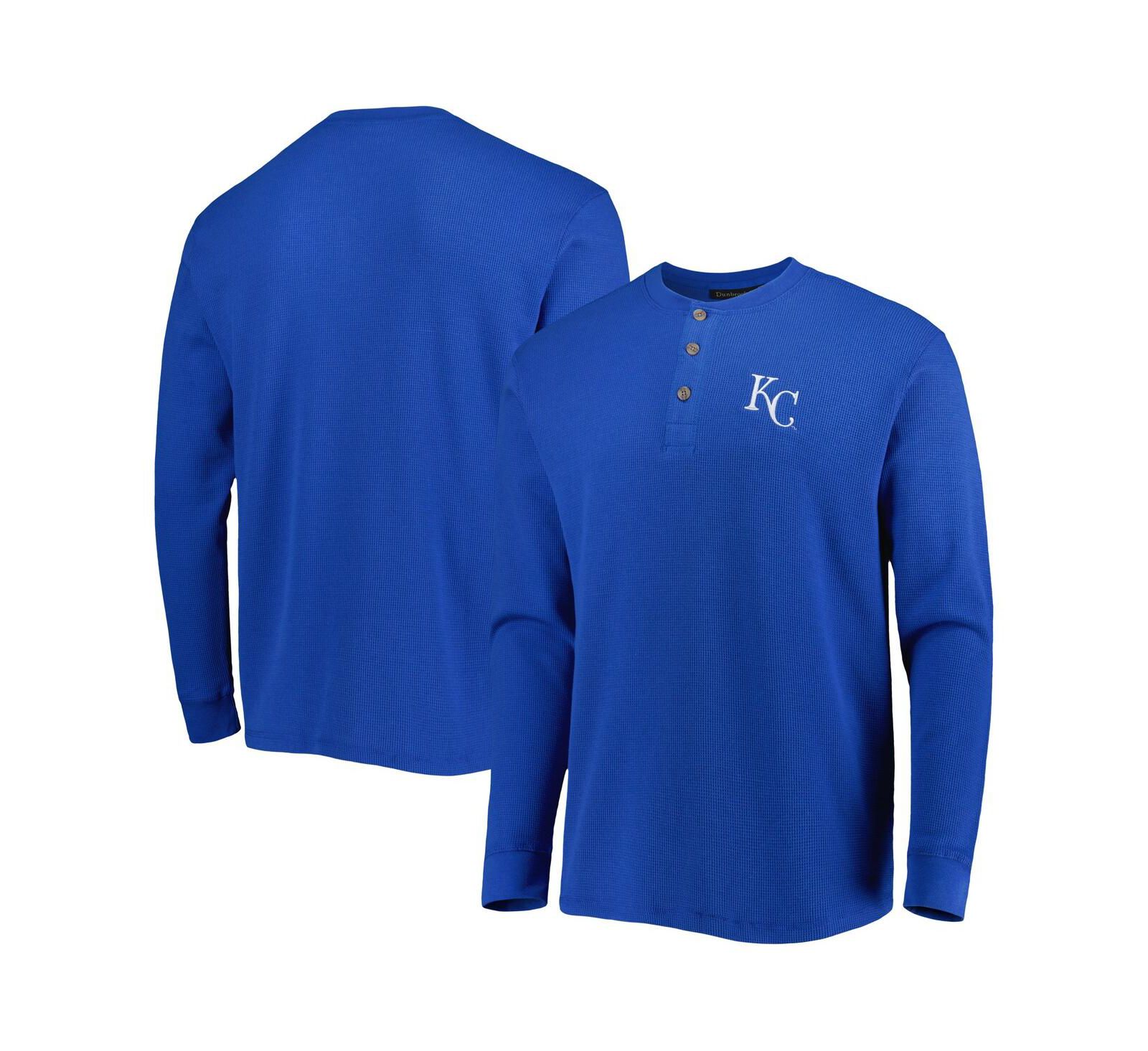 Мужская футболка Dunbrooke Kansas City Royals Royal Maverick Long Sleeve