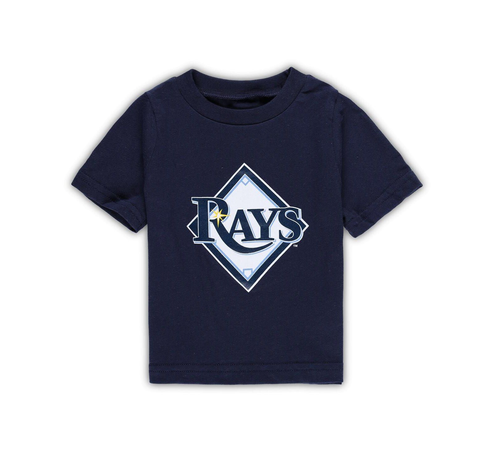 Infant Boys and Girls Navy Tampa Bay Rays Team Crew Primary Logo T-shirt