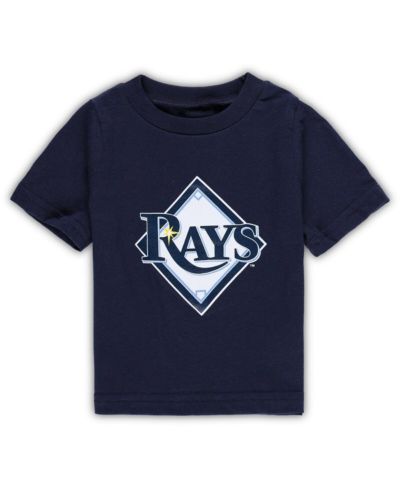 Детская футболка с логотипом Tampa Bay Rays, темно-синяя