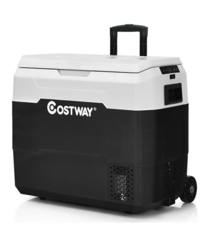 Портативный автомобильный холодильник Costway, 53 QT, двухзонный