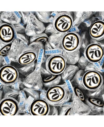 Just Candy шоколад Hershey's Kisses, 90 шт, на 70-летие