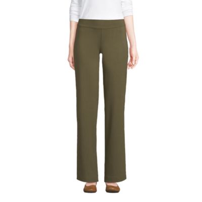 Lands' End Women's Starfish Mid Rise Straight Leg Pants