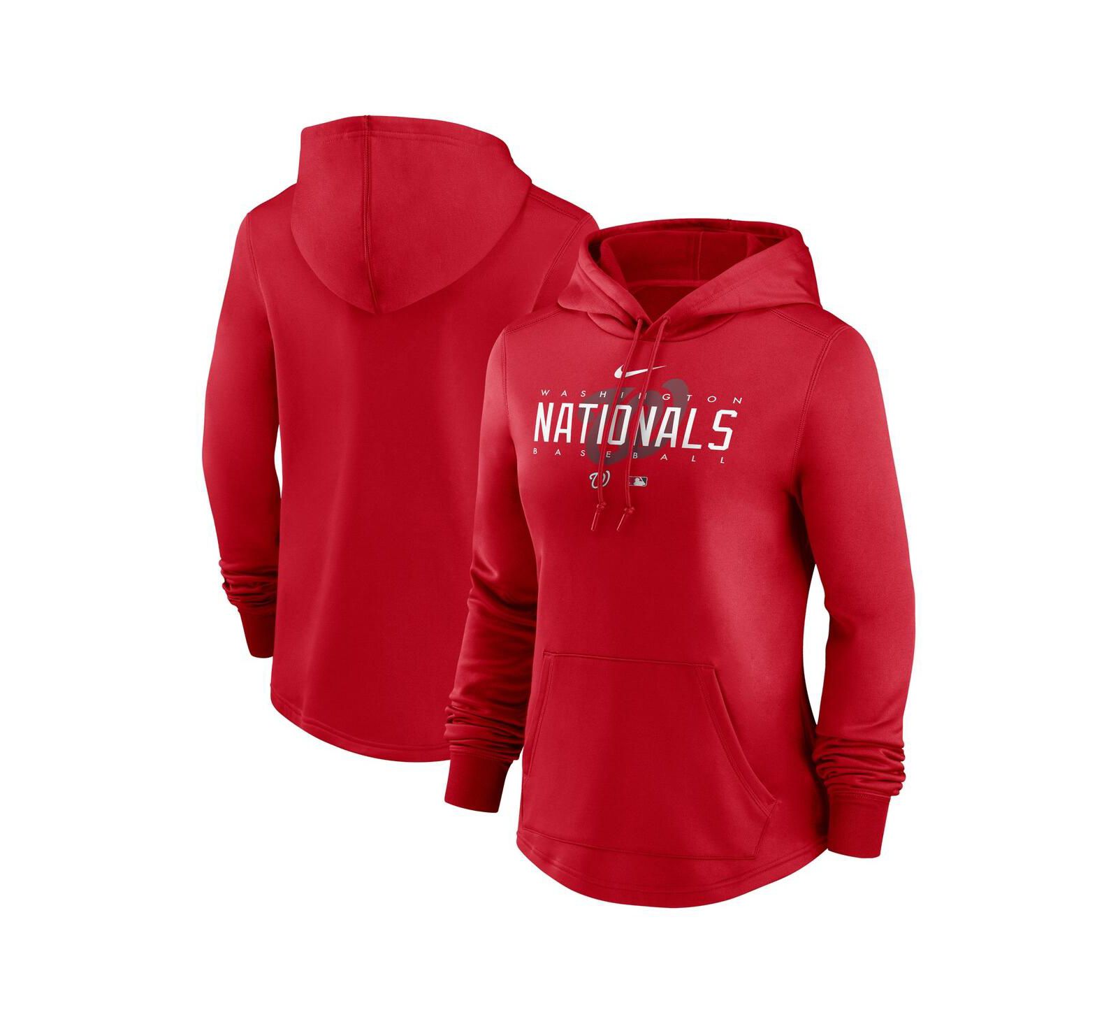 Женское худи Nike Red Washington Nationals Authentic Collection Performance