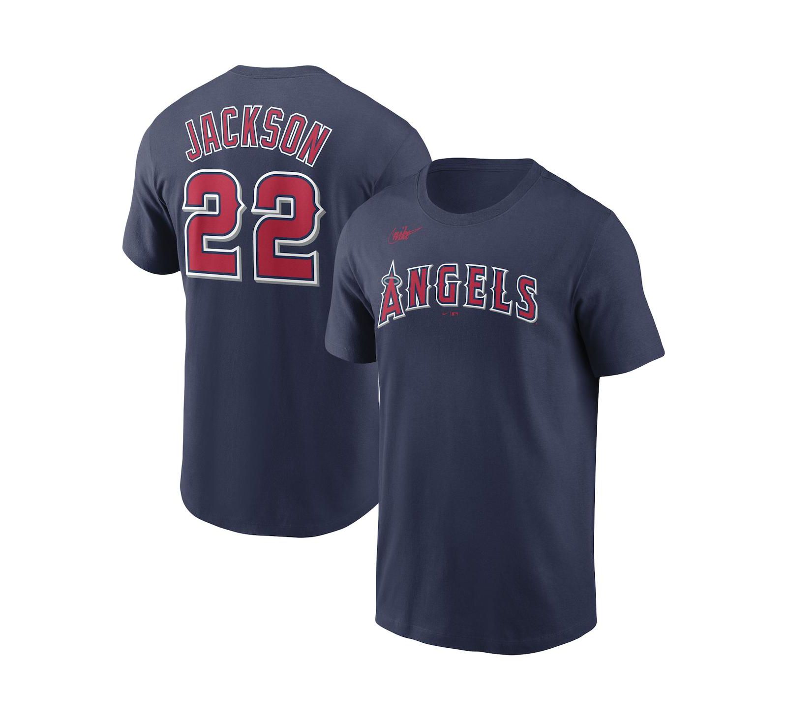 Мужская футболка Nike Bo Jackson California Angels Cooperstown Collection