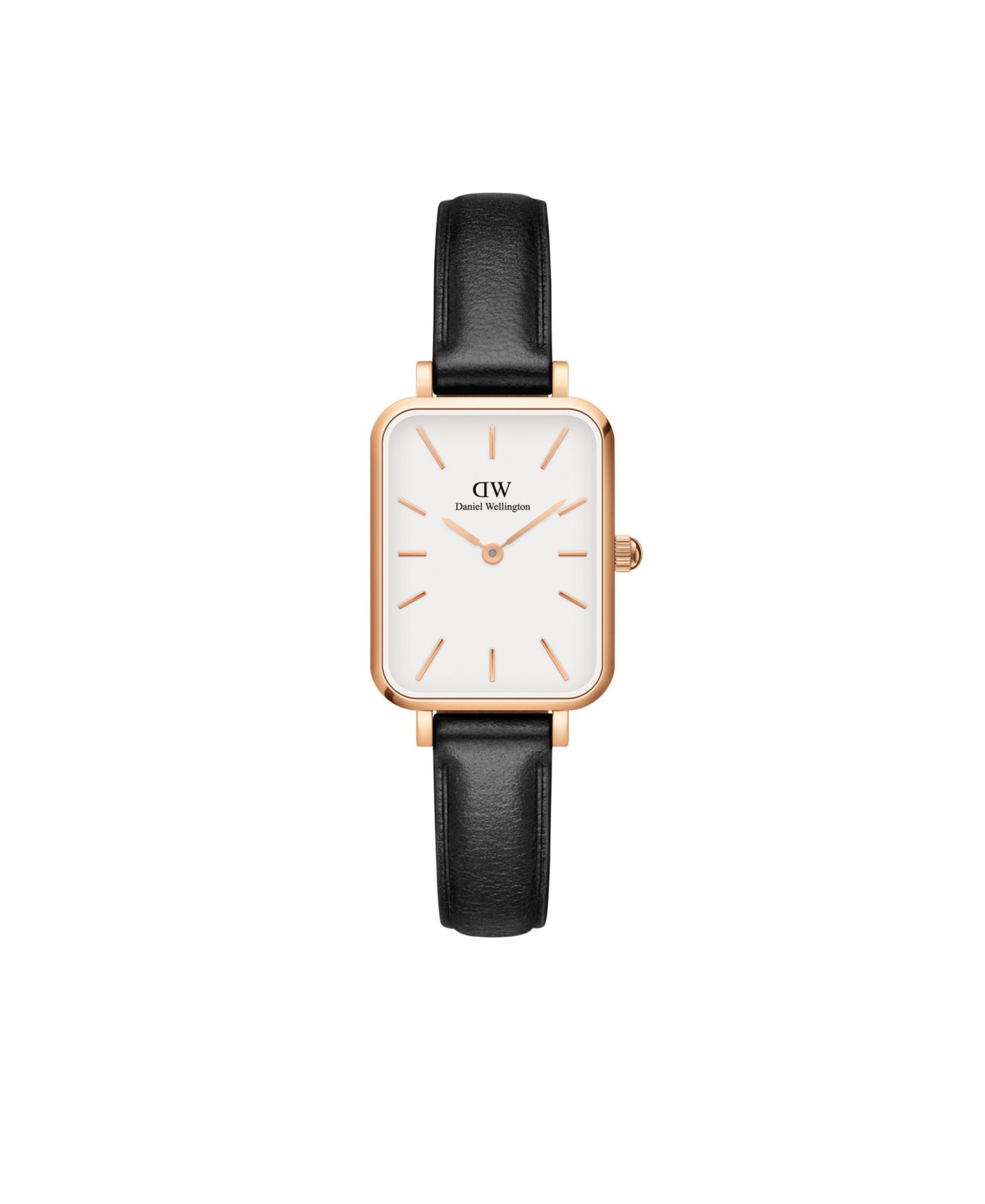 Женские часы Daniel Wellington Quadro Sheffield, черная кожа, 20 x 26mm