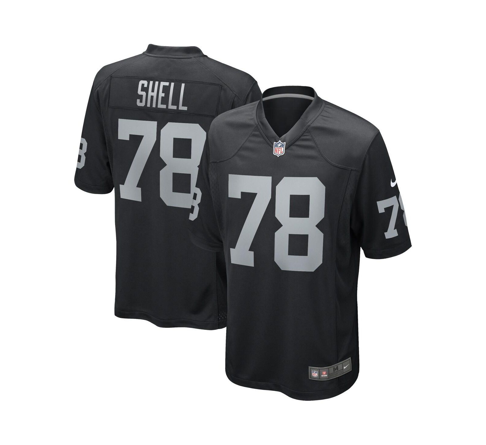 Men's Nike Art Shell Black Las Vegas Raiders Game Retired Player Jersey