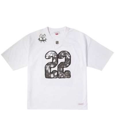 Men's Mitchell & Ness White NFL Por La Cultura x CHITO Limited Edition Jersey