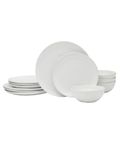 Набор столовой Fitz and Floyd Everyday Whiteware, 12 Pc., на 4 персоны