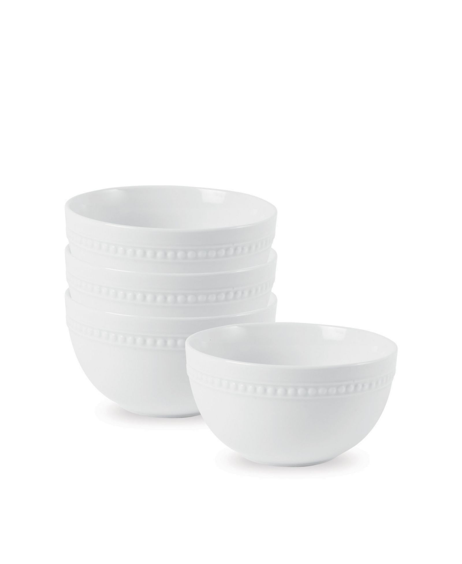 Fitz and Floyd Everyday Whiteware набор из 4 мисок для супа и хлопьев