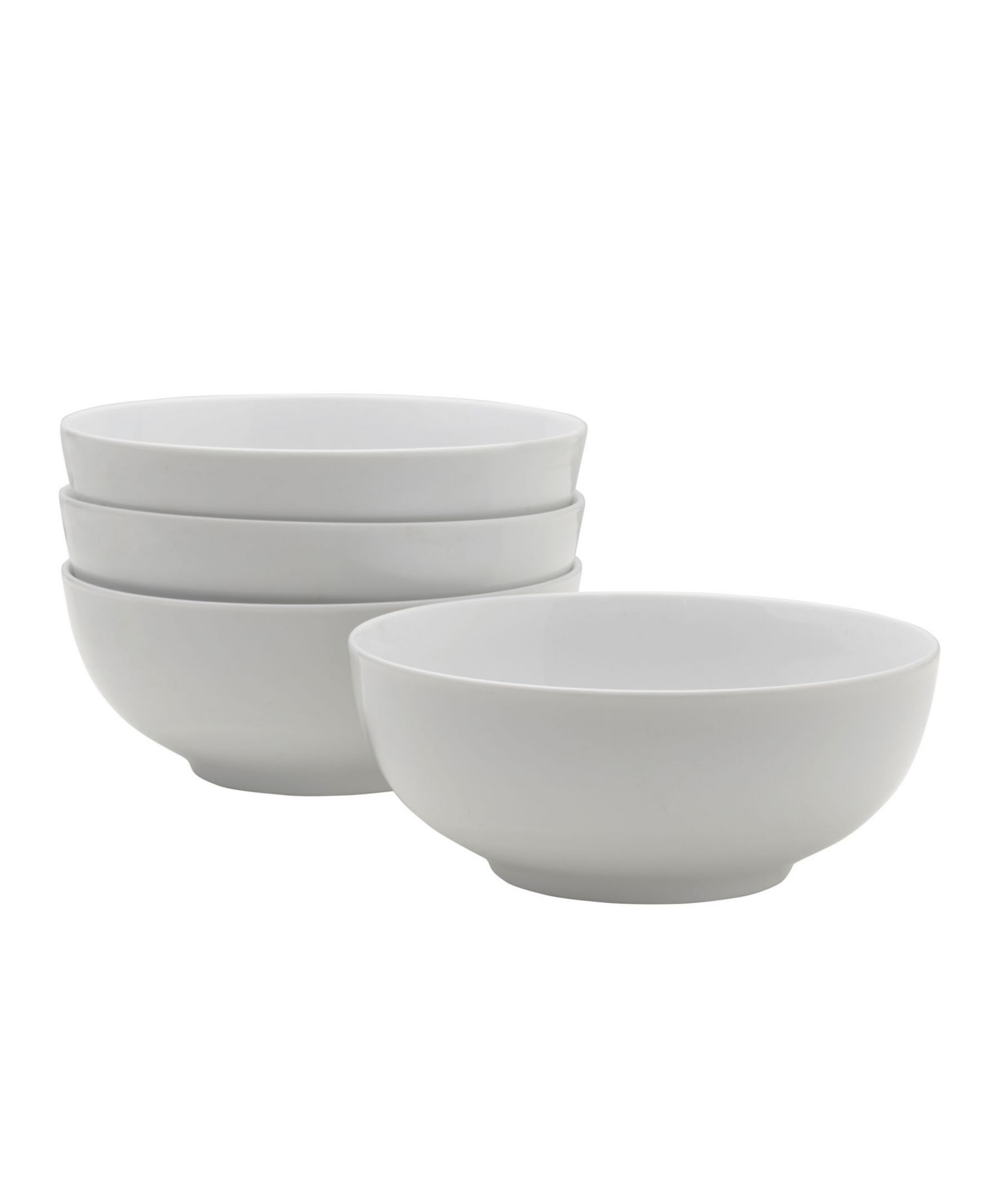 Набор из 4 мисок для хлопьев Fitz and Floyd Everyday Whiteware