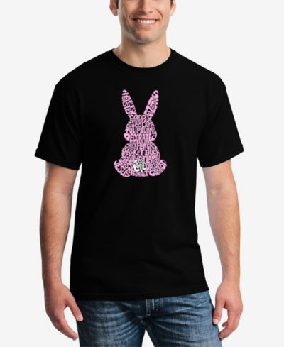 Мужская футболка LA Pop Art Word Art Easter Bunny с коротким рукавом