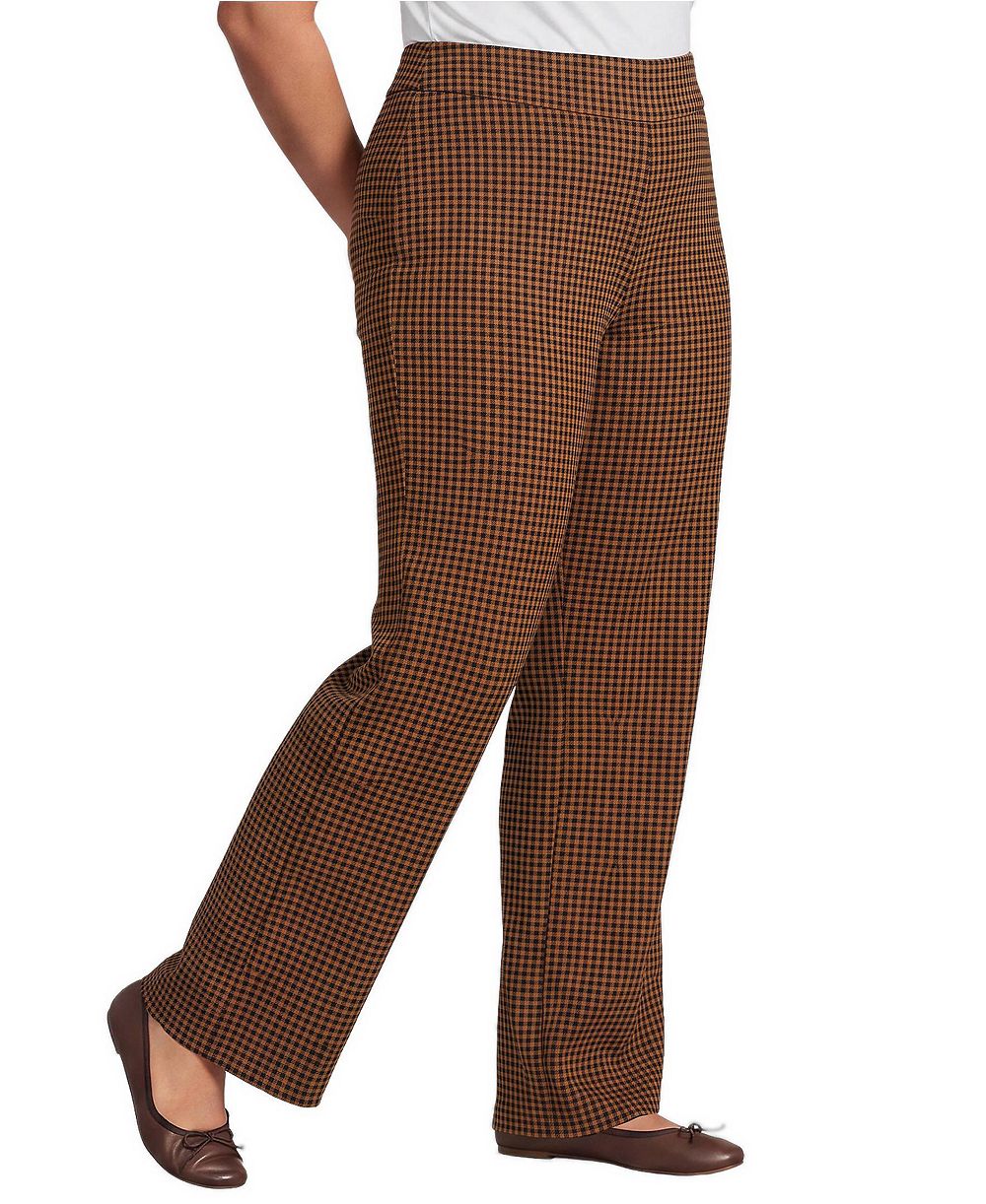 Lands' End Plus Size Starfish Mid Rise Straight Leg Pants
