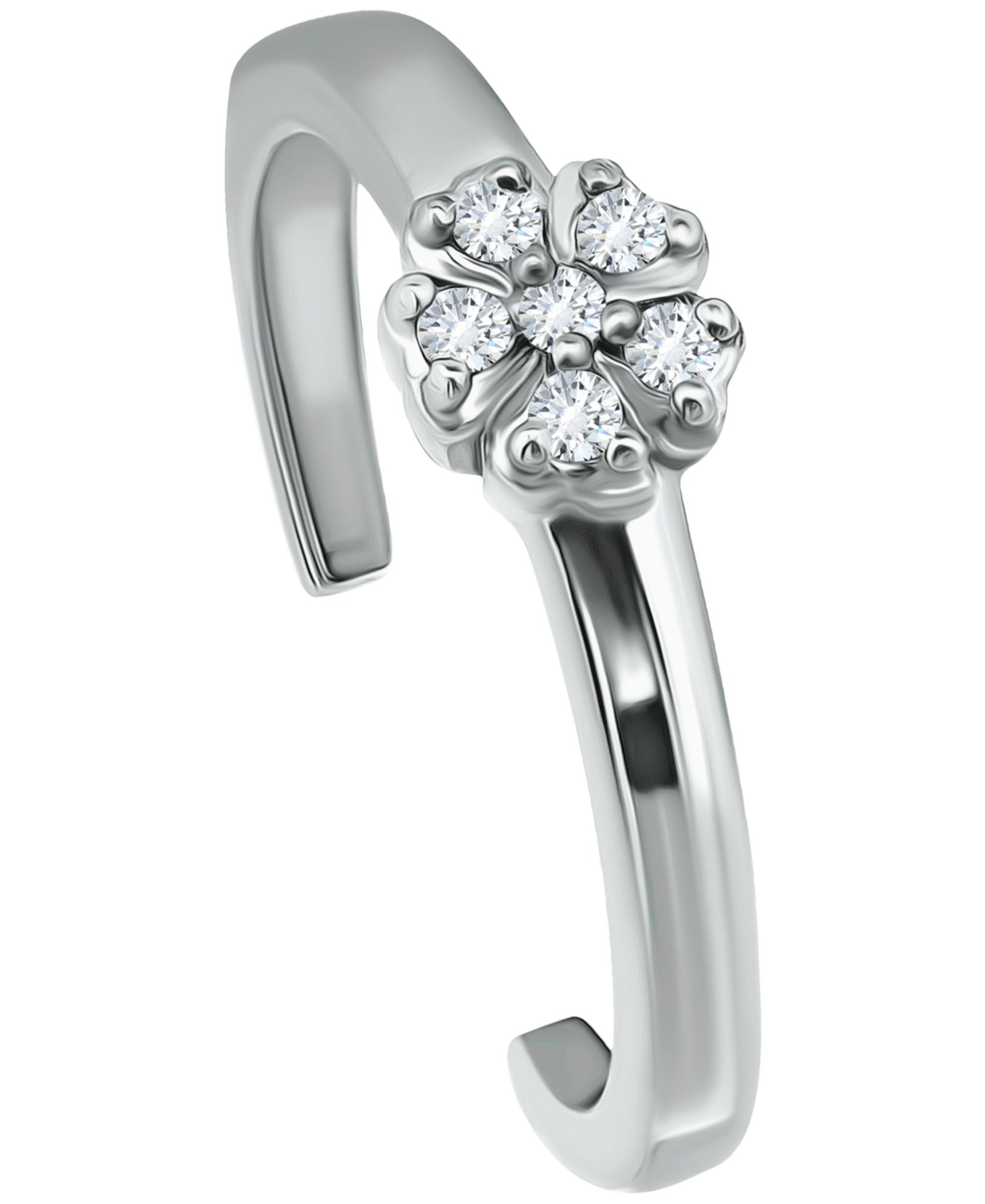 Giani Bernini Cubic Zirconia Flower Toe Ring, Created for Macy's