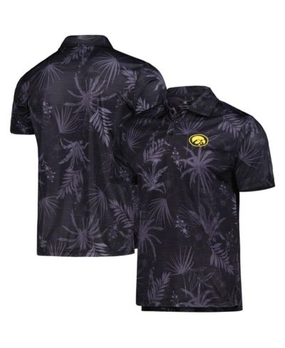 Colosseum Мужское поло Iowa Hawkeyes Black