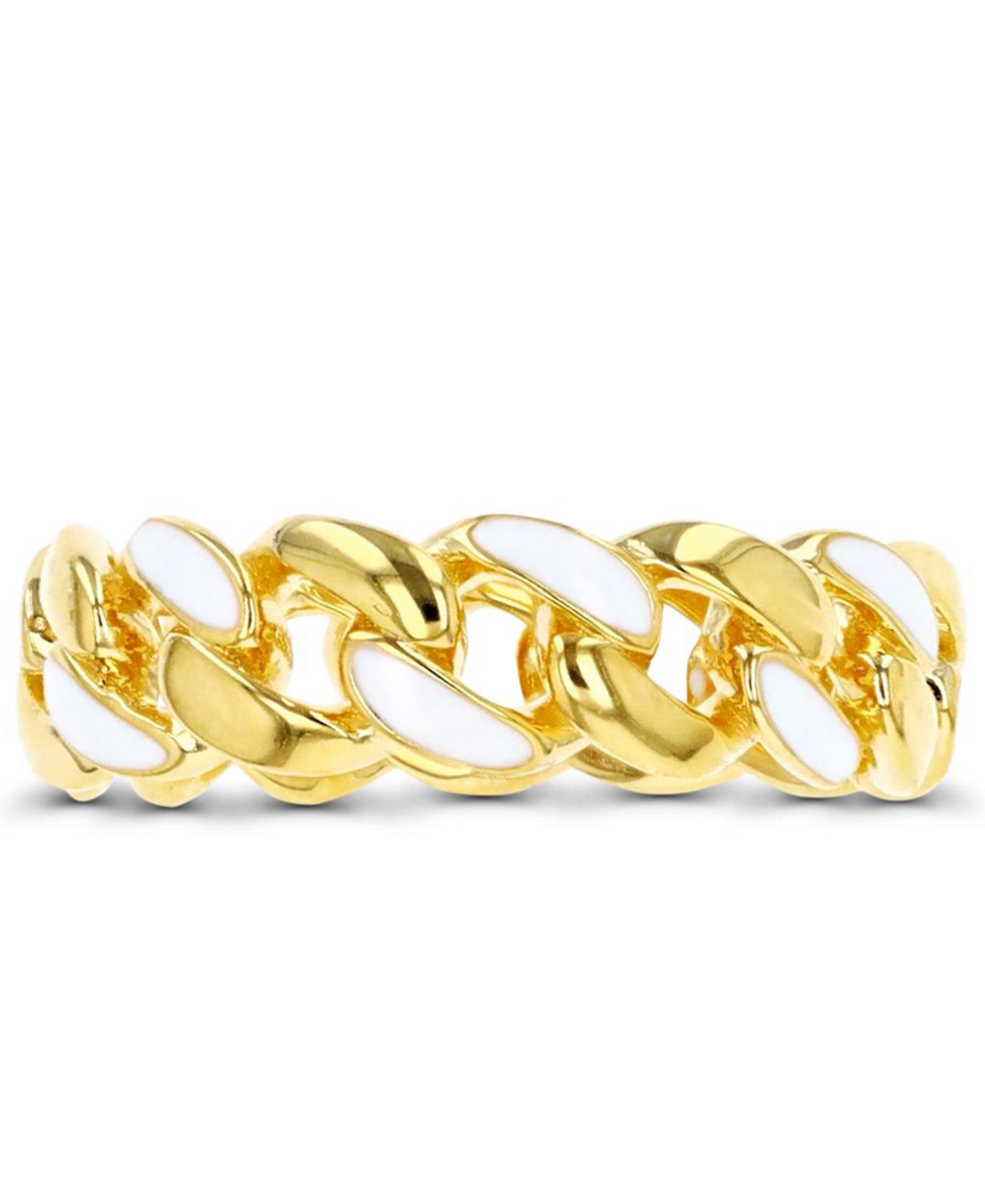 Macy’s Кольцо Eternity из 14K Yellow Gold Over Sterling Silver