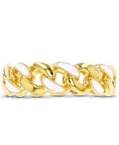 Macy’s Кольцо Eternity из 14K Yellow Gold Over Sterling Silver