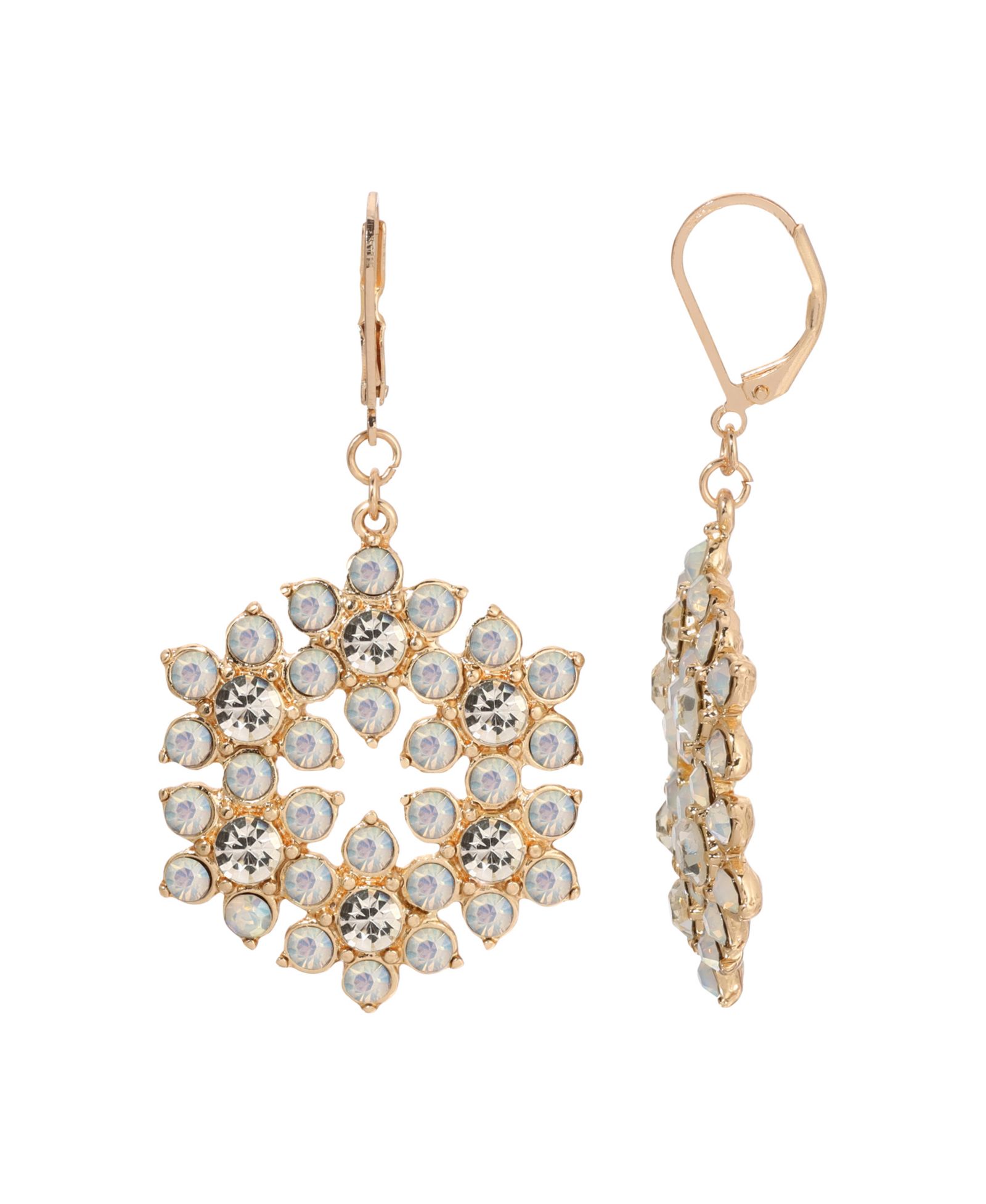 Серьги 2028 Crystal Flower Wreath Drop