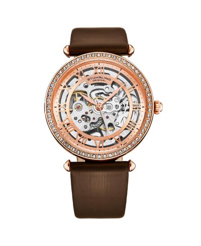 Stuhrling Женские часы с кожаным ремешком, 45mm